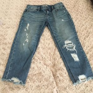Free People cropped jeans